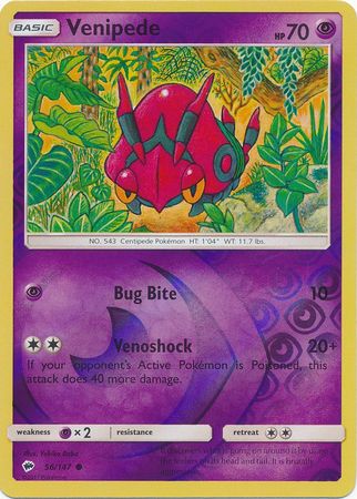 Venipede - 56/147 - Common Reverse Holo