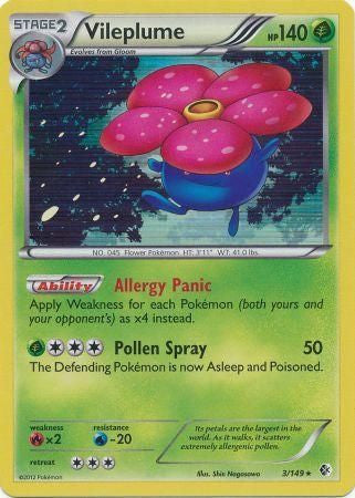 Vileplume - 3/149 - Rare - Non holo Them Deck