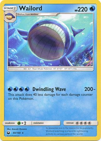 Wailord - 40/168 - Rare