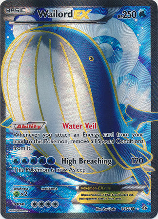 Wailord Ex Full Art - 147/160 - Ultra Rare
