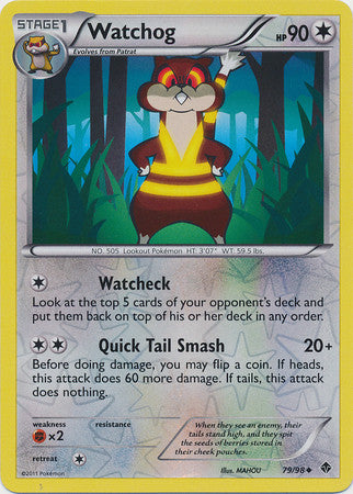 Watchog - 79/98 - Uncommon Reverse Holo