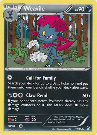 Weavile - 52/106 - Rare