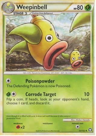 Weepinbell - 53/102 - Uncommon