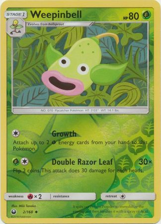 Weepinbell - 2/168 - Uncommon Reverse Holo