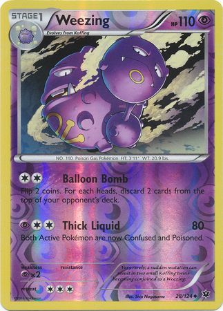 028/124 - Weezing - Uncommon Reverse Holo