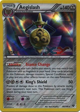 Aegislash Pre-Release STAFF - 86/146 - Promo