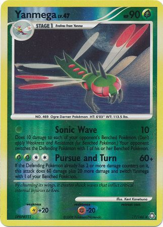 Yanmega - 17/146 - Holo Rare Reverse Holo