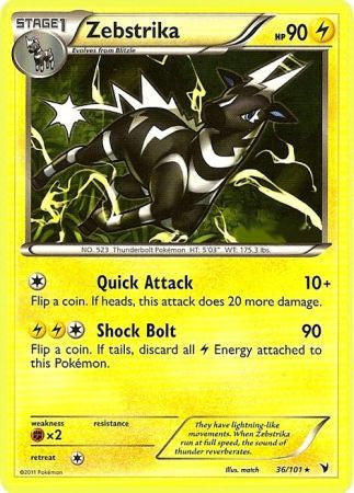 Zebstrika - 36/101 - Rare