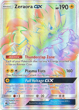 Zeraora GX Hyper Rare - 221/214 - Hyper Rare