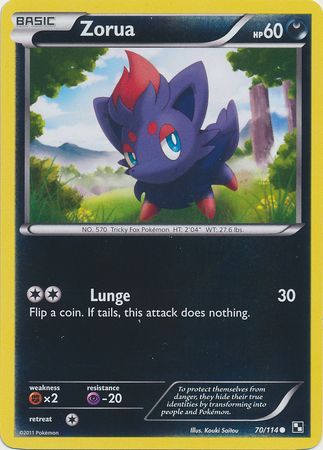 Zorua - 70/114 - Common Reverse Holo