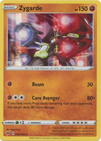 Zygarde - 93/185 - Holo Rare