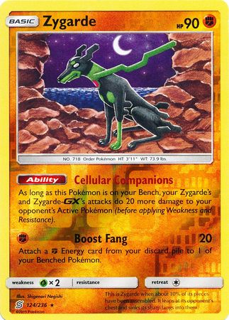 Zygarde - 124/236 - Rare Reverse Holo