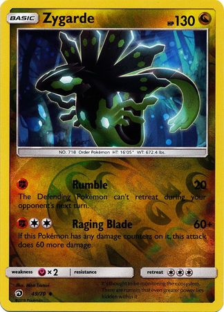 Zygarde - 49/70 - Uncommon Reverse Holo