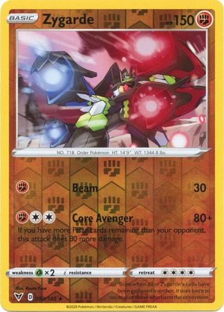 Zygarde - 93/185 - Holo Rare Reverse Holo