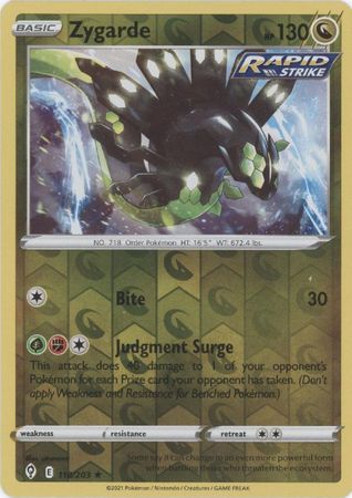 Zygarde - 118/203 - Holo Rare Reverse Holo